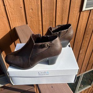 NWT Croft & Barrow Brown Ines Women's Ankle Boots